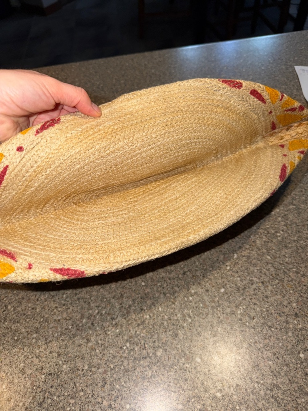 Antik Kraft Juhi Flower Jute Tote - Picture 4 of 5